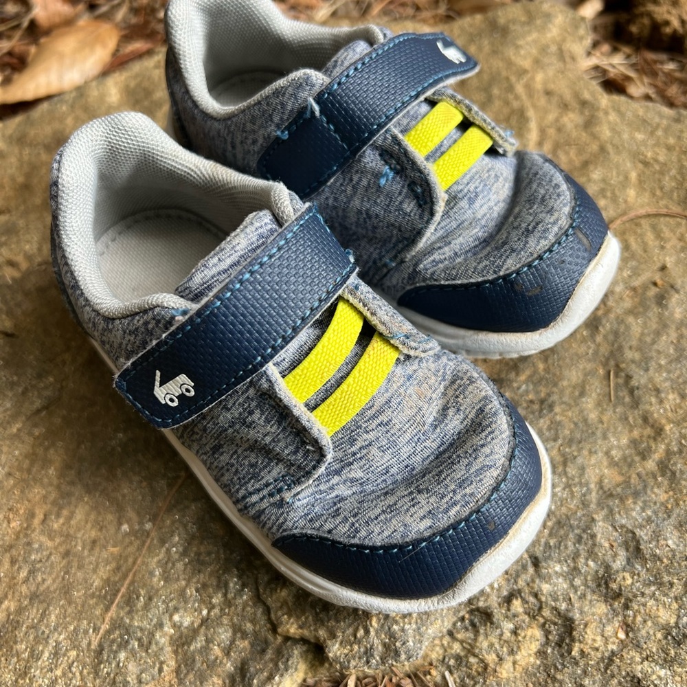 See Kai Run Blue and Yellow Stryker Toddler Sneakers 6